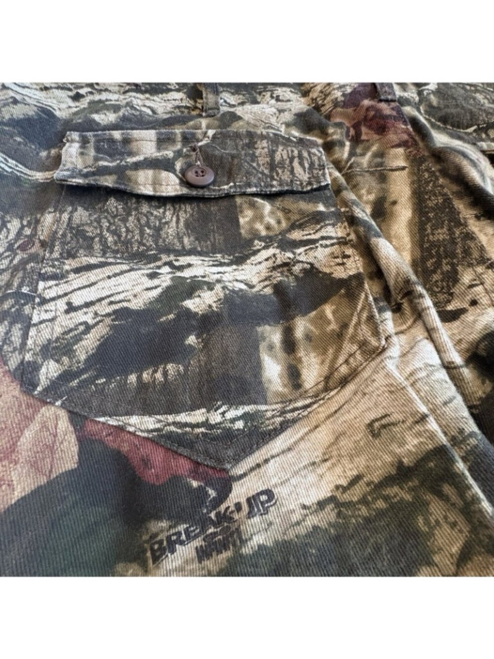 Cabelas Mossy Oak Break Up Infinity Camo Cargo Pants Mens 42 Tall Turkey Hunting - Picture 6 of 9